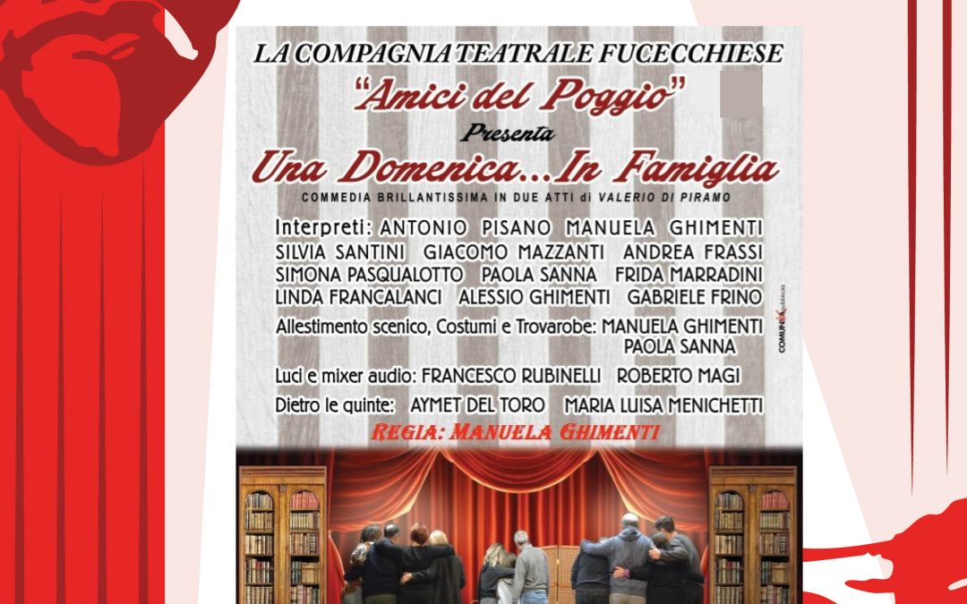 Domenica 19 ottobre ore 16.30 – UNA DOMENICA… IN FAMIGLIA